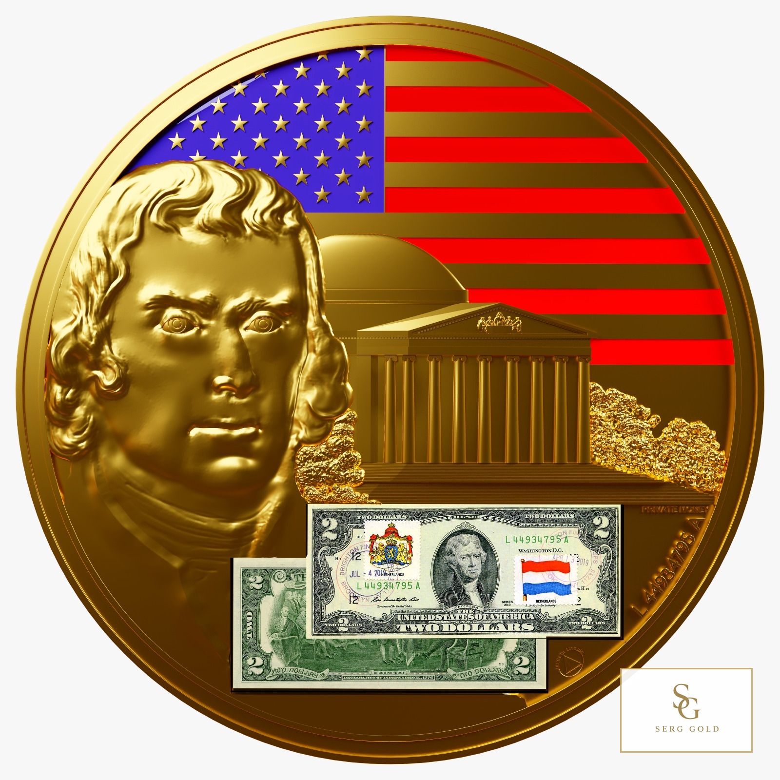 Lucky Money edition with Netherlands stamp